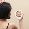 MsSakura手持化妝鏡 帶燈LED補光美妝 便攜充電 少女圓鏡