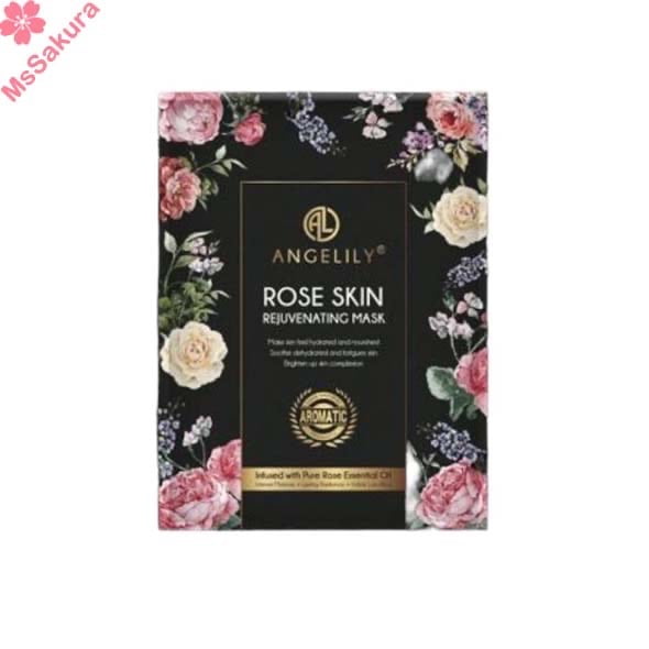 法國Angelily玫瑰潤白肌然重新面膜 1盒/5片Rose Skin Rejuvenating Mask