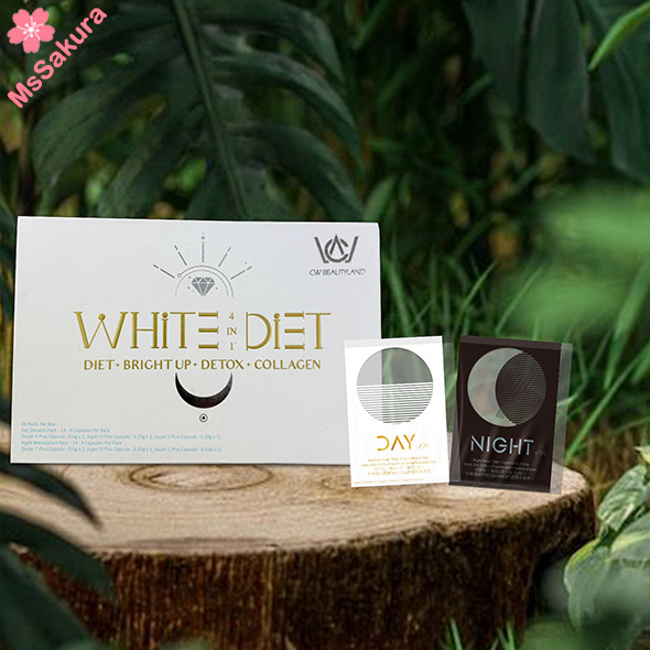 最新加強版台灣日夜.解決方案plus【官方正版授權】white diet solutions(4合1)美白減肥丸 全方位激減磅 排毒 膠原蛋白 美白