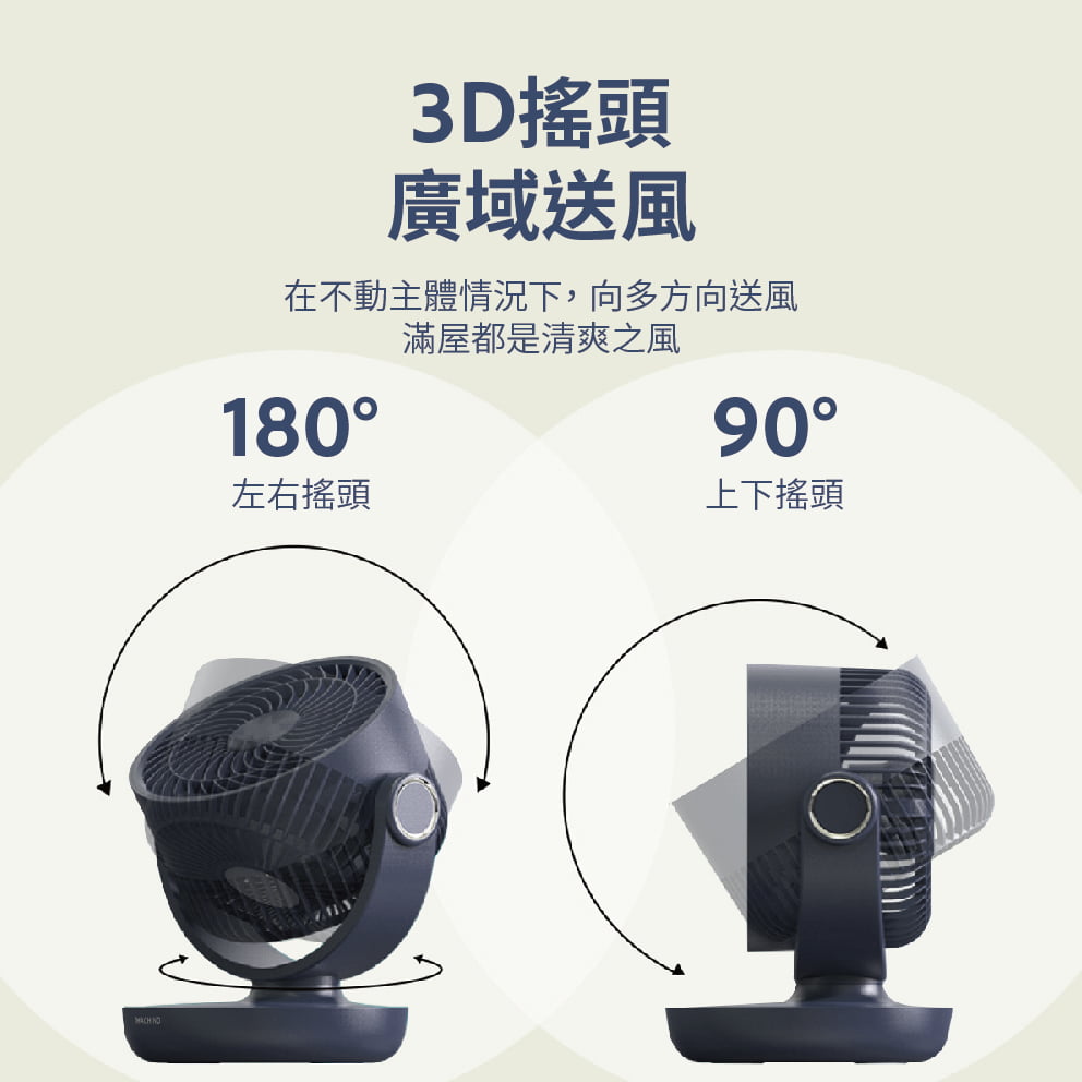 日本MachinoM9 mini無線空氣循環扇風扇 香港行貨1年保養 - MsSakura 專注品質生活