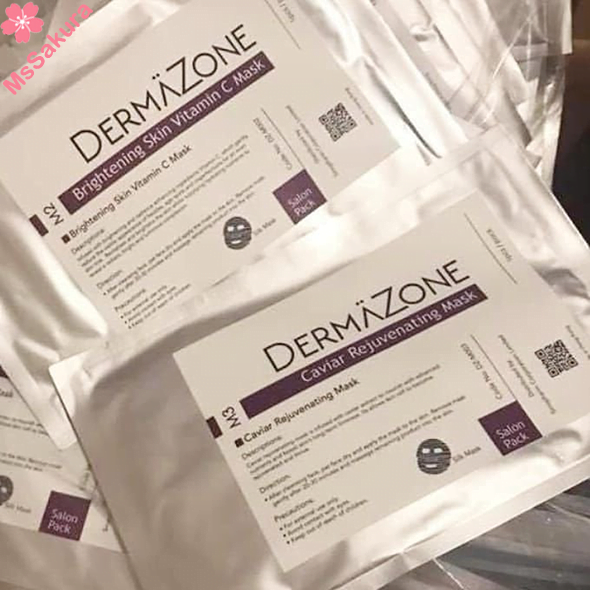 香港醫學美容品牌DERMAZONE M1-M4 蠶絲面膜x10片裝 舒緩紅腫 淡化暗瘡印 美白同時滋潤肌膚