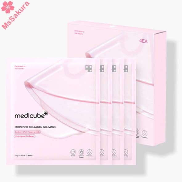 韓國Medicube粉紅勝肽膠原凝膠面膜4片/盒