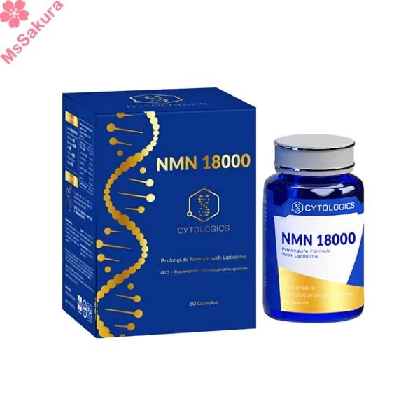 香港製造Cytologics NMN18000細胞逆齡再生膠囊(納米Liposomeβ+Q10輔酶+