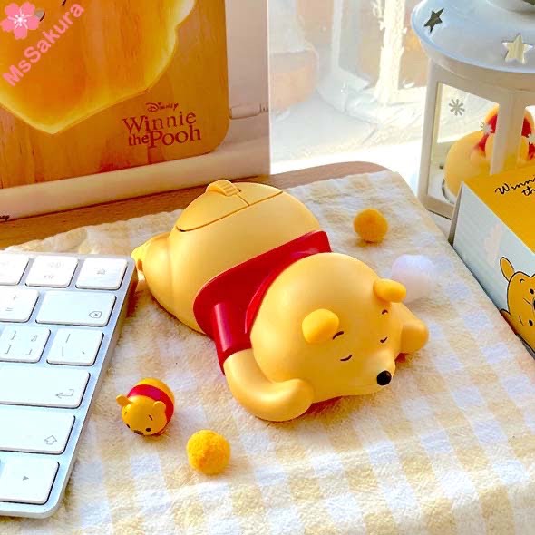 【迪士尼正版授權】Infothink 小熊維尼系列公仔造型無線光學滑鼠 香港行貨 一年保養