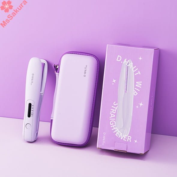 韓國品牌D.HAUT LAB BB紫迷你無線手提可攜帶直髮器/捲髮器