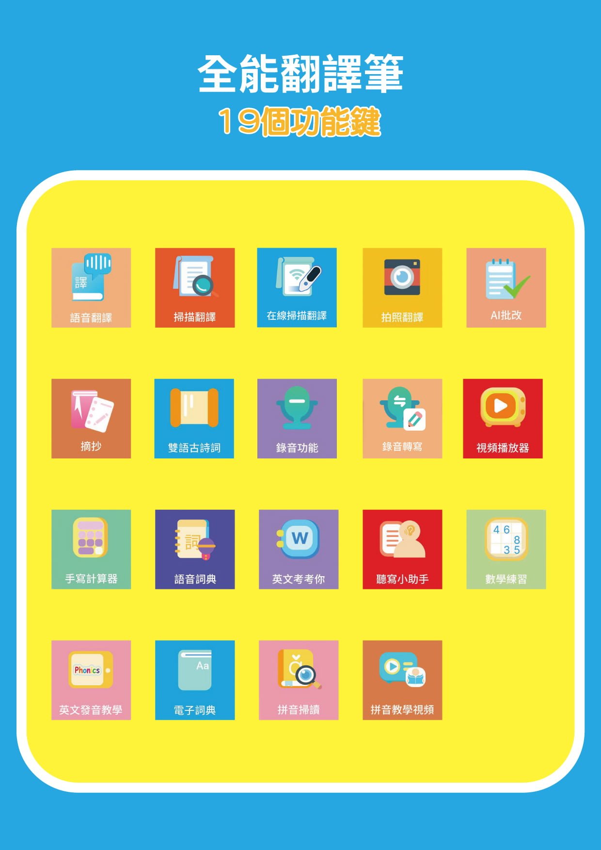 日本MACHINO A1+多功能自學翻譯筆MULTIFUNCTIONAL TRANSLATION PEN - MsSakura 專注品質生活