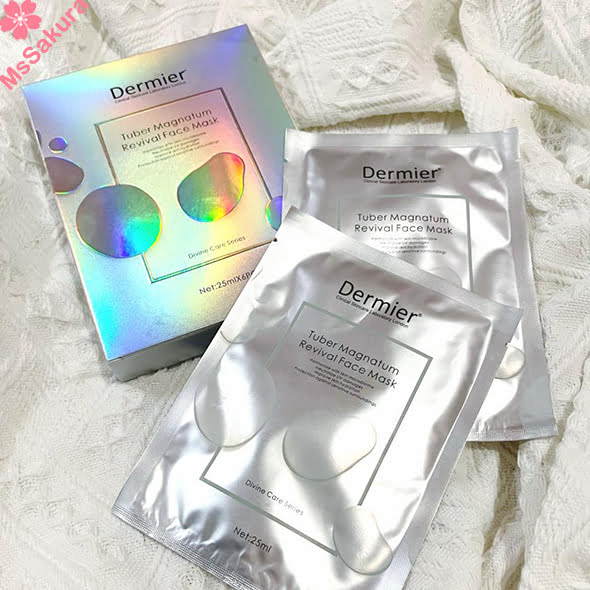 英國Dermier白松露再生面膜 6pcs 急救補水 抗炎抗敏 抗氧修復 去黃亮肌 減淡皺紋