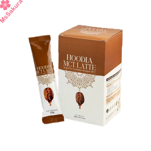 全港獨家馬來西亞HOODIA MCT LATTE MCT嘆啡瘦1盒15包 有正品標籤