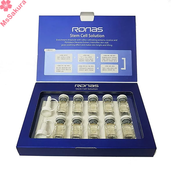 韓國Ronas幹細胞再生精華Stem Cell Solution(5mlX10枝) - MsSakura