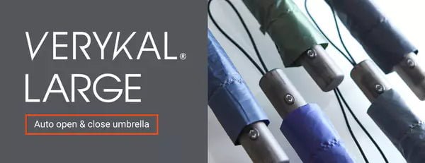 世界最輕量級的60cm自動摺疊傘 日本 Amvel VERYKAL LAGRE