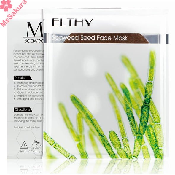澳洲ELTHY 海藻種子膠原面膜 10片深度補水/深層清潔/美白去印Seaweed Seed Face Mask