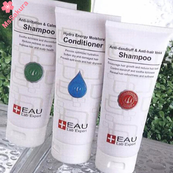 瑞士Eau Lab Expert抗敏舒緩洗髮精華/防脫去屑洗髮精華/水感活力護髮精華200ml