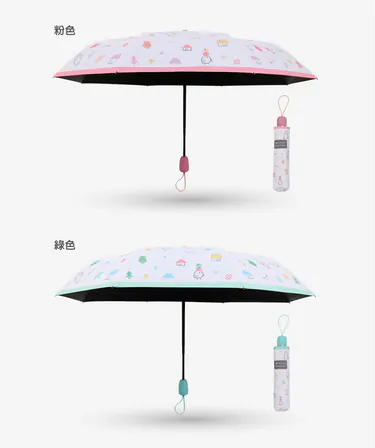 台灣-Tcf-懶散兔與啾先生-ILM-203防UV自動傘