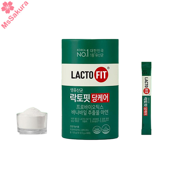 韓國鍾根堂LACTO-FIT血糖控制益生菌(無糖新版)1盒60條