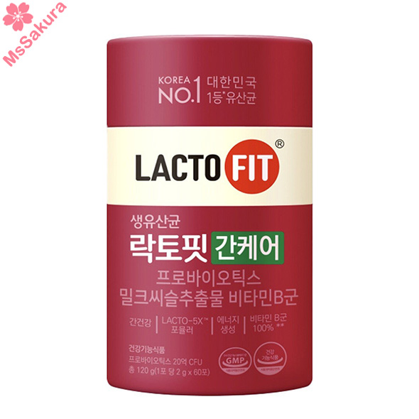 韓國LACTO-FIT鐘根堂護肝益生菌(一盒60條/2gx60條)