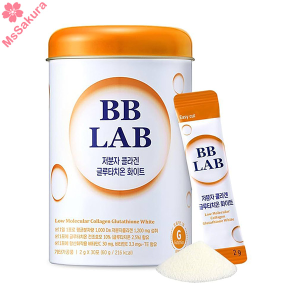 韓國BB LAB膠原蛋白 穀胱甘肽 白色30入