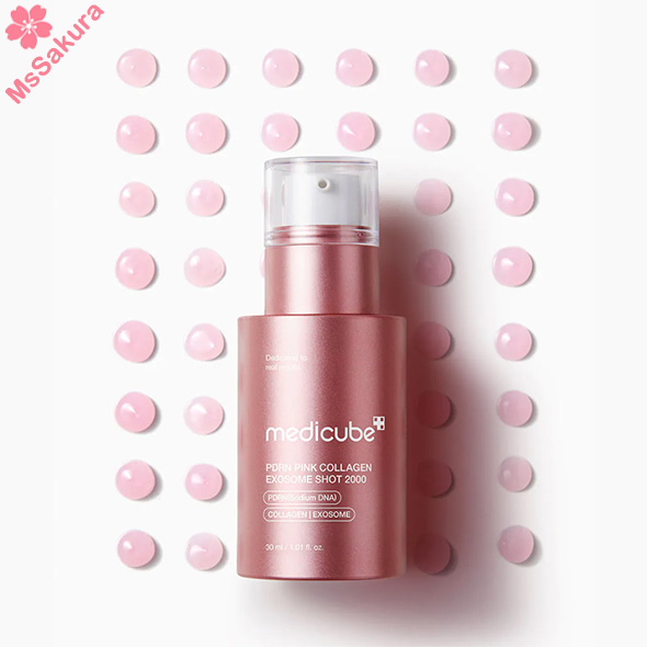 韓國Medicube PDRN粉紅膠原外泌體微針安瓶2000