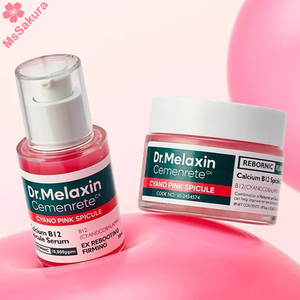 韓國Dr.Melaxin Cemenrete粉紅微針緊緻精華30ml/粉紅微針緊緻面霜50ml