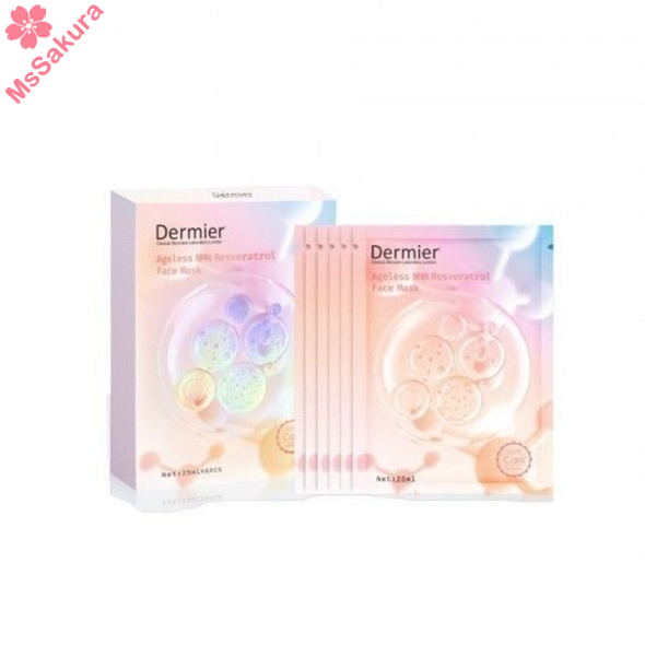 英國Dermier NMN白藜蘆醇面膜1盒6片