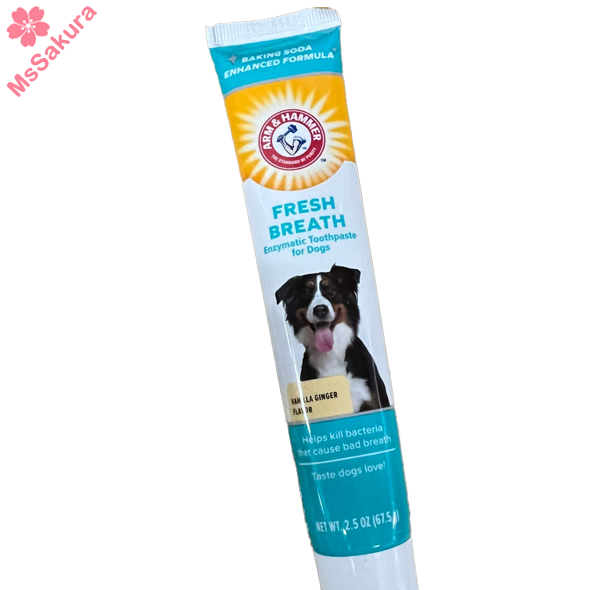 美國ARM & HAMMER手鎚牌犬用酵素牙膏2.5OZ香草薑味(無盒)