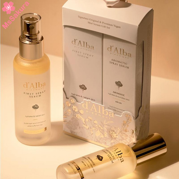韓國d'Alba首款白松露噴霧精華液套盒First Spray Serum Original & Premium Vegan Mist Serum Gift Set
