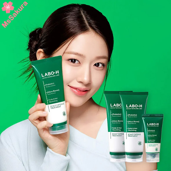 韓國Labo H頭皮護理防脫髮益生菌膠囊護髮素200ml x 2支+50ml套裝