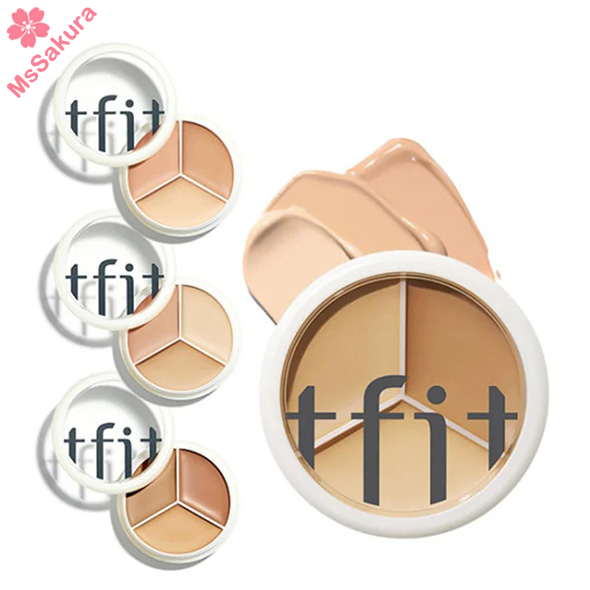 韓國TFIT Cover Up Pro Concealer完美無瑕三色遮瑕膏