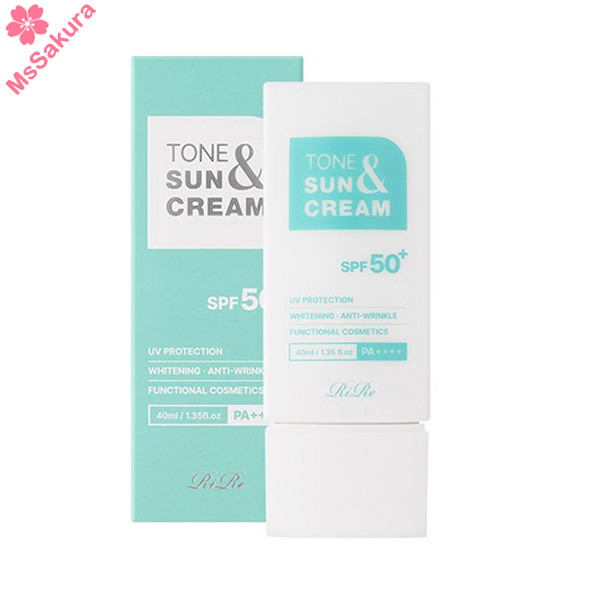 韓國RIRE TONE AND SUN防曬護膚提亮霜40ml SPF50+ PA++++最新版