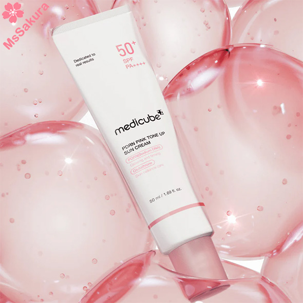 韓國Medicube PDRN粉紅亮澤防曬霜SPF50+PA++++ 50ml