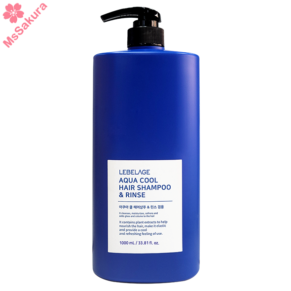 韓國製造LEBELAGE 3日不扁塌透心涼洗髮精1000ml
