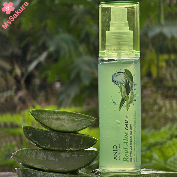 【1套2支】韓國ANJO蘆薈保濕舒緩凝膠噴霧130ml