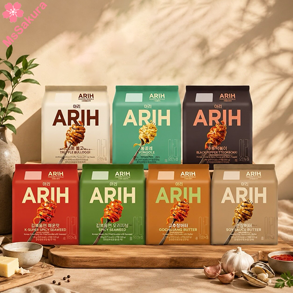 韓國BTS x ARIH MODERN NOODLE義式寬扁麵體泡麵4包/袋
