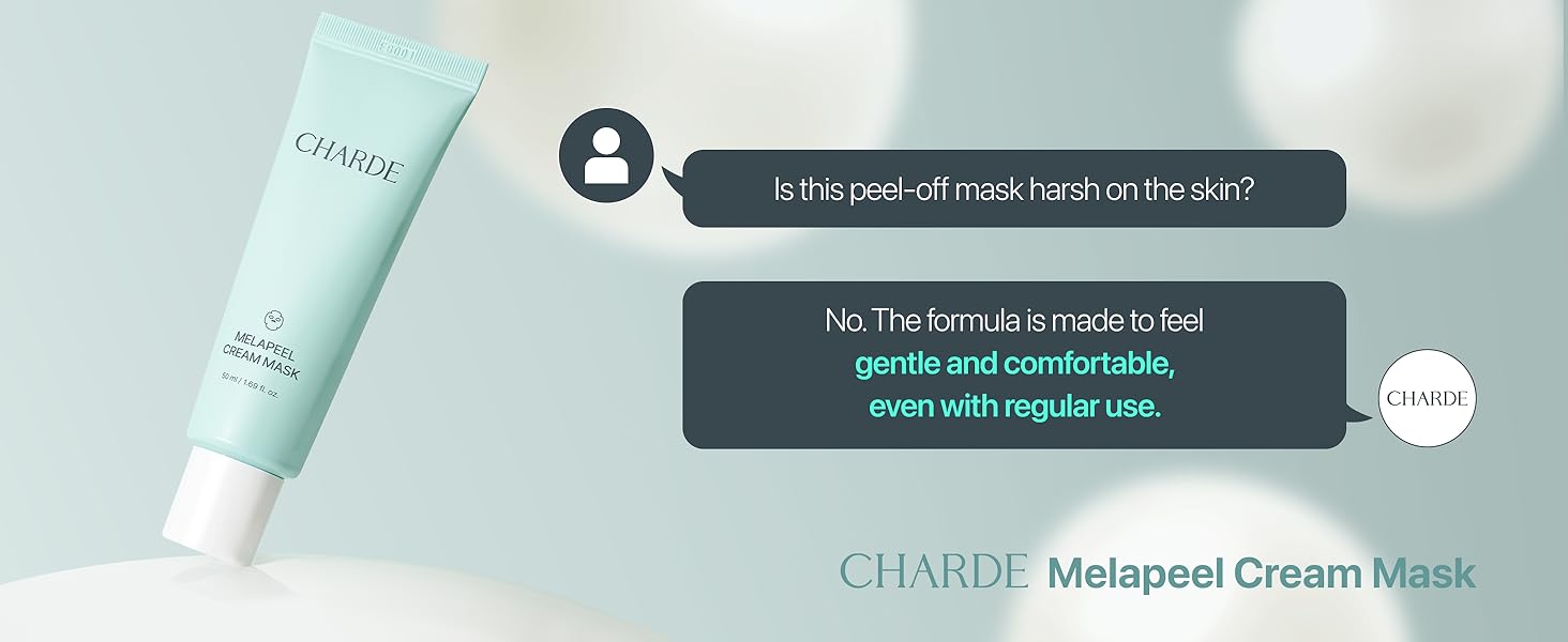 addressing concerns about peel-off masks and gentle, comfortable use.
