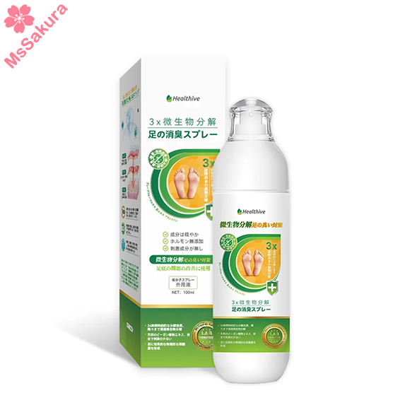 日本Healthive專研3倍抗菌脫臭植萃修護腳氣水100ml