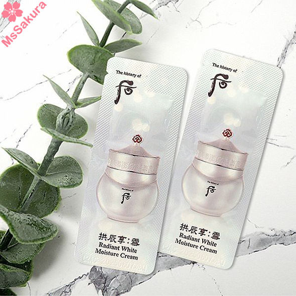 韓國Whoo後拱辰享雪淨透亮采水凝霜(1ml)120包韓國原箱入貨正品保證