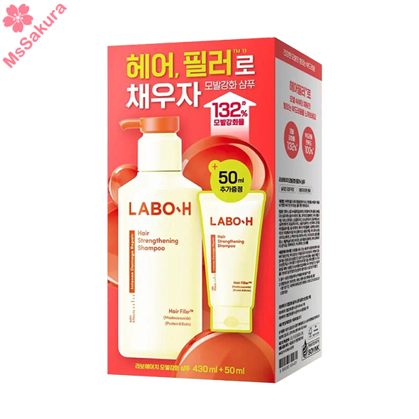 韓國LABO-H強韌髮根防脫髮洗髮精430ml＋50ml