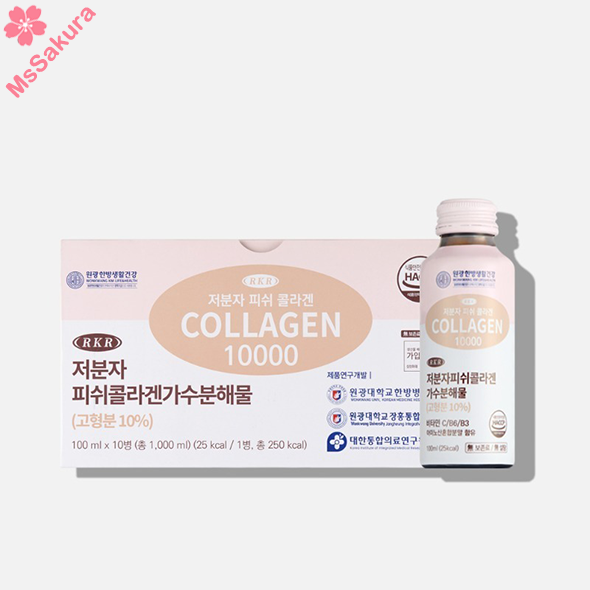 韓國延世大學RKR骨膠原蛋白飲10000mg 100mlx10支/盒