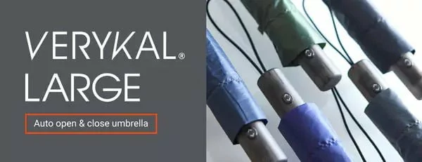 世界最輕量級的60cm自動摺疊傘 日本 Amvel VERYKAL LAGRE