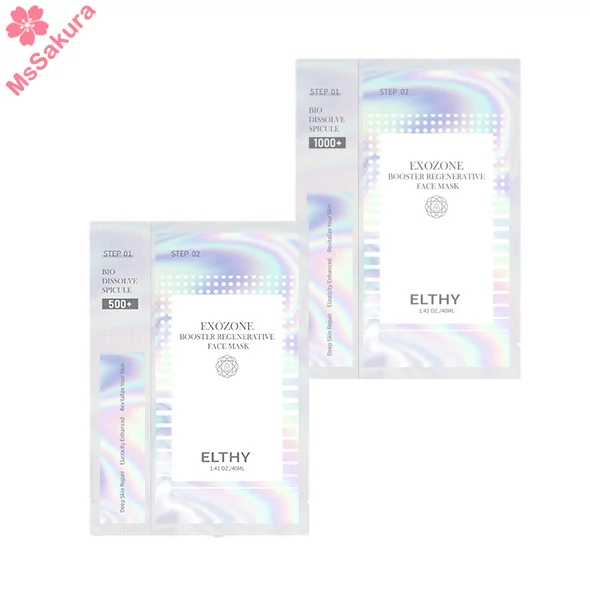 澳洲Elthy Exozone Booster Regenerative Face Mask 500+/1000+素顏水晶針(可溶晶體精華+面膜)1套10片