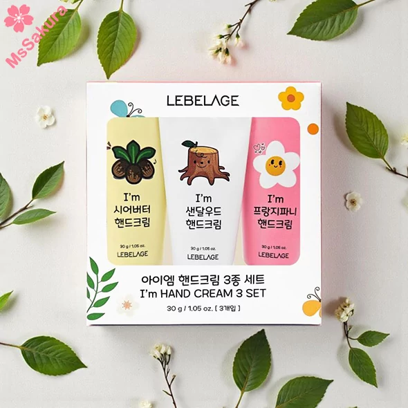韓國LEBELAGE夢幻卡通香氛護手霜3支裝(30g*3)