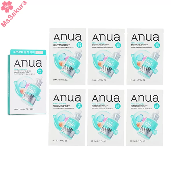 韓國Anua PDRN透明質酸水光面膜6片/盒