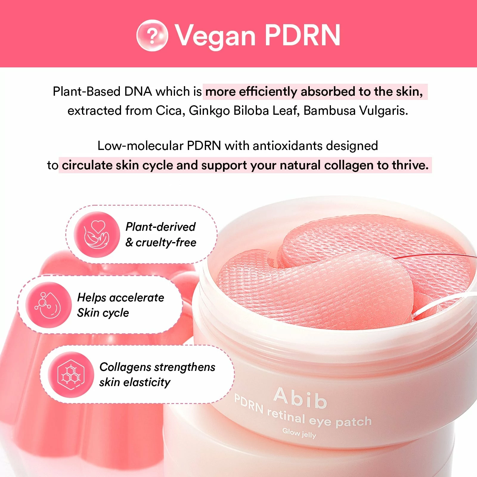 PDRN retinal eye patch Glow jelly