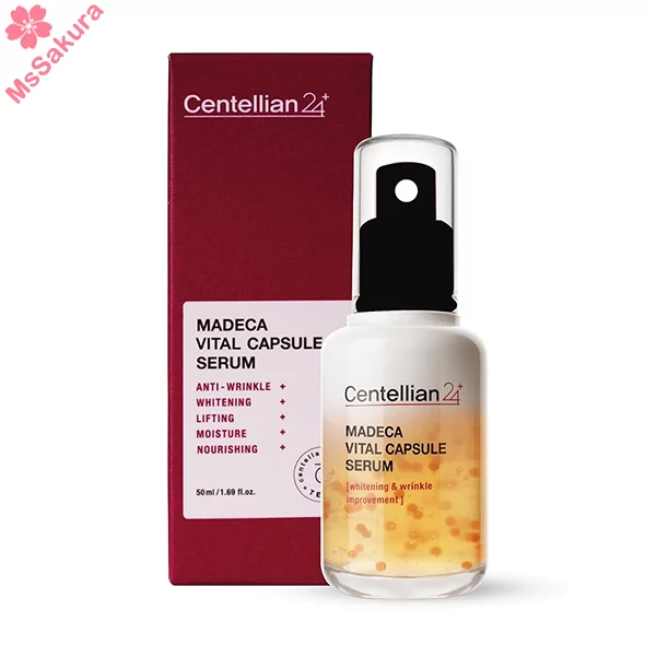 韓國Centellian24+積雪草賦活微囊精華(Madeca Vital Capsule Serum)50ml-5合1美白抗皺緊緻保濕